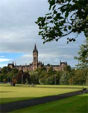 eln pohled na hlavn budovu University of Glasgow