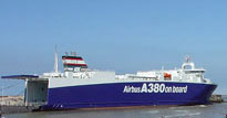 Doprava dílů A380 lodí