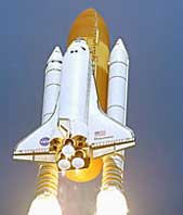 Start raketoplánu Discovery