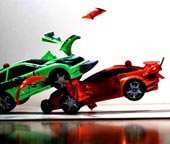 Srážka dvou autíček