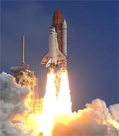 Start raketoplánu Discovery