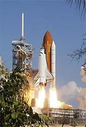 Startující raketoplán