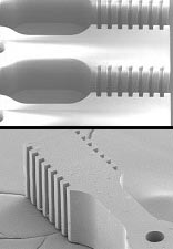 Drážkovaný válec a píst mikromotoru