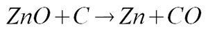 ZnO+C vznikne Zn+CO